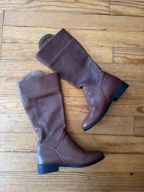 Women’s Dublin Fine Leather Tall Brown Riding Boots LIKE NEW